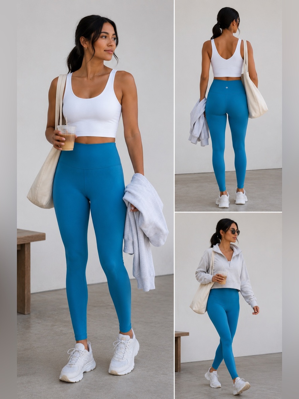 Lululemon Wunder Train High Rise 28” Leggings Size 12 Capri Blue Everlux Yoga